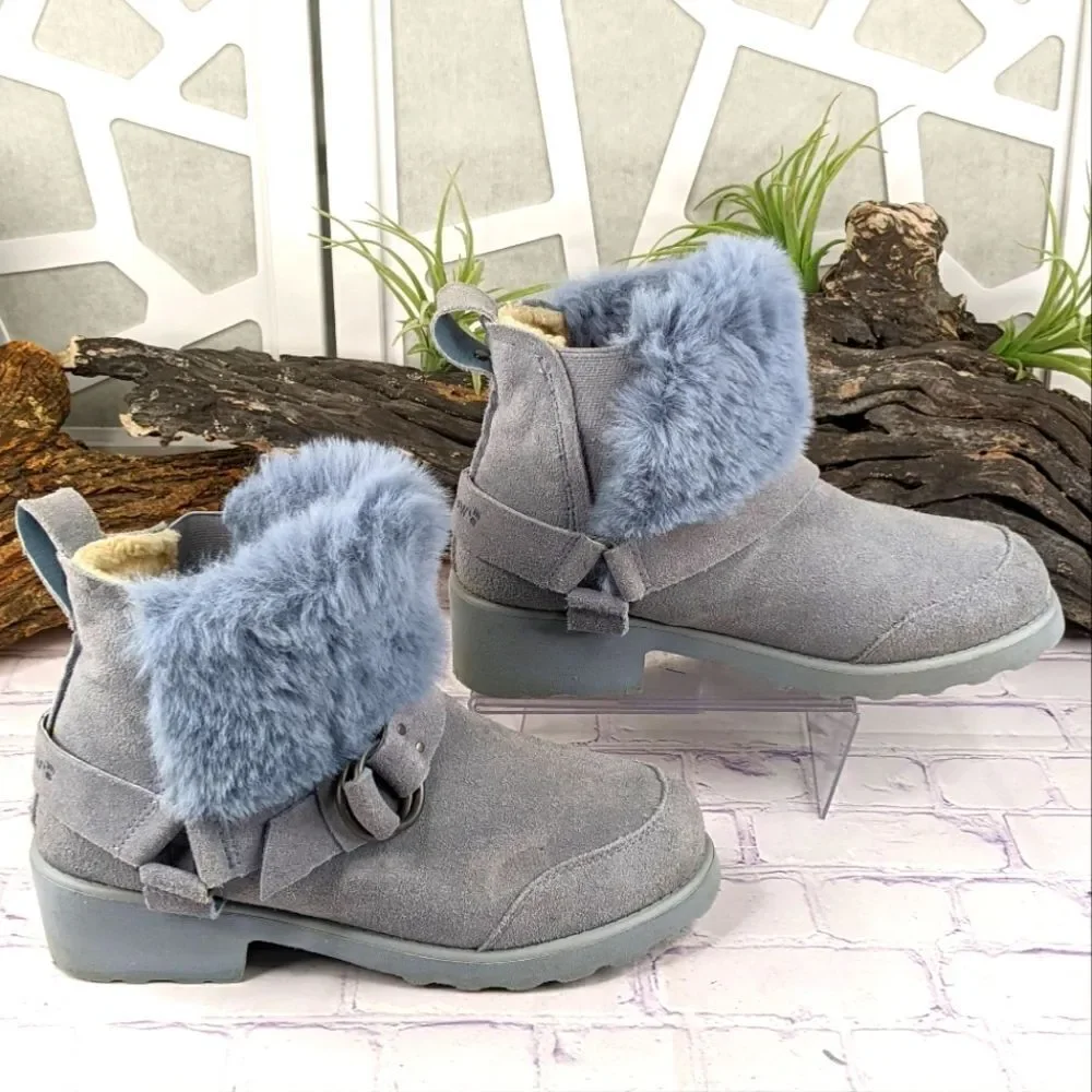BEARPAW Roxy Suede Moto Boot with NeverWet™